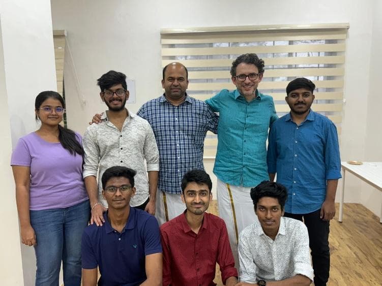 AI PDF team in India with AI PDF founders Karthik and Vicente