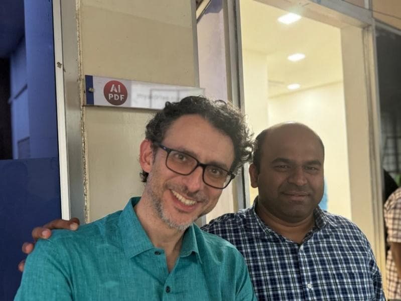 AI PDF founders Karthik and Vicente